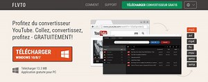 Convertir des vidéo en MP3, MP4 ou AVI avec FLVTO