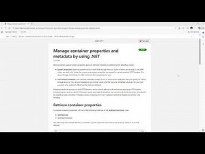 AZ-204 | 3.3 Work with Azure Blob storage