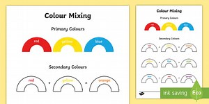 Colour Mixing Worksheet