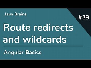 Angular 6 Basics 29 - Route redirects and wildcards