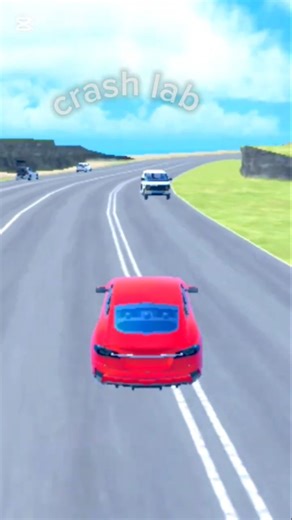 🔥 Extreme Car Crash on Highway | Crash Lab Gameplay#gamingshorts #BeamNGdrive#foryou