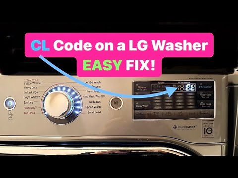 CL Code LG Washer Easy Fix!👍😎