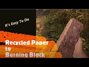 Fire Logs? Make Your Own With This Simple Method!!