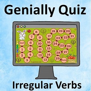 Irregular Verbs Interactive Board Game