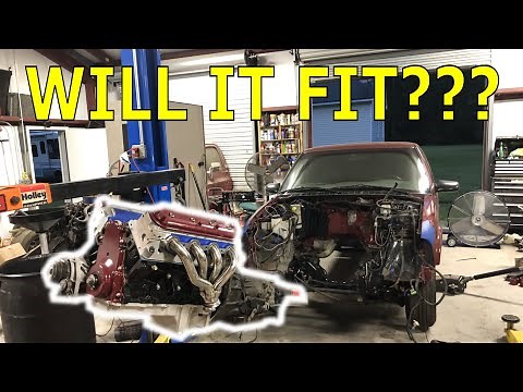 S10 LS SWAP PT 8: Installing the ENGINE and TRANSMISSION