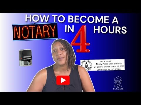 HOW TO BECOME A NOTARY IN 4 HOURS!