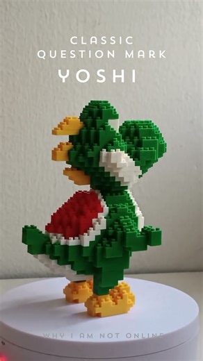 Super Mario Green Yoshi No.6153 360 Spin 3.0 (507 Pieces) | Classic Question Mark Building Blocks