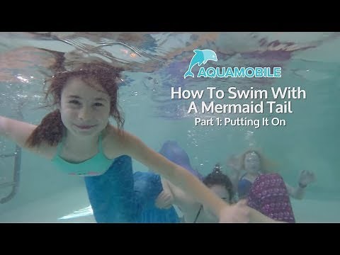 How to Put On a Mermaid Tail | How to Swim with a Mermaid Tail | Part 1