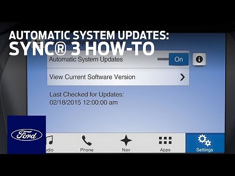 SYNC 3 Automatic System Updates | SYNC 3 How-To | Ford