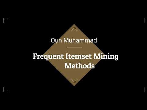 Part 1- Frequent Itemset Mining Methods | Apriori Algorithm | Data Mining