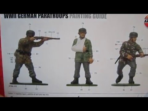 Airfix 1:32 German Paratroops ww2 Painted!