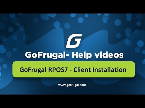 GoFrugal RPOS7 Client Installation | RPOS7 | English