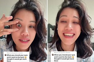 Woman reveals super simple trick for removing contact lenses