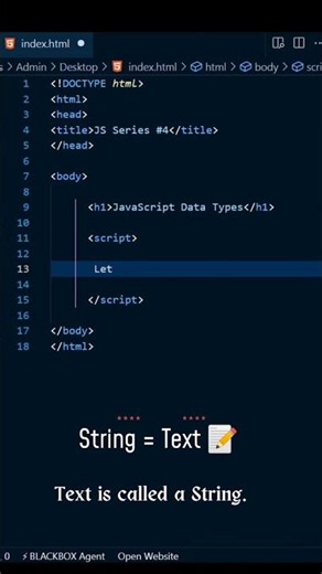 JavaScript Data Types Explained | JS Series #5 #coding #programming #frontend #jav #javasscript