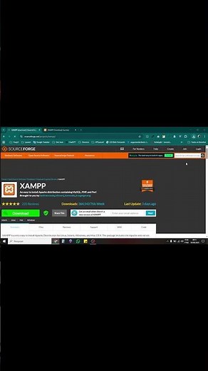[PASSO A PASSO]Como instalar o Xampp, MySql, Php no windows 2025 #shorts