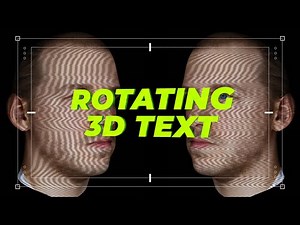 New 4K - 3D Rotating Text Animation Template for After Effects - How to Use it?