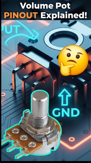 Volume Potentialmeter Pin Out Diagram.