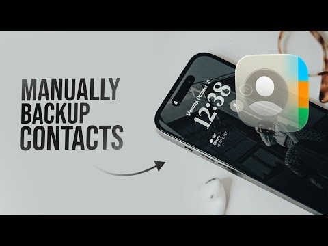 How to Manually Back Up iPhone Contacts (tutorial)