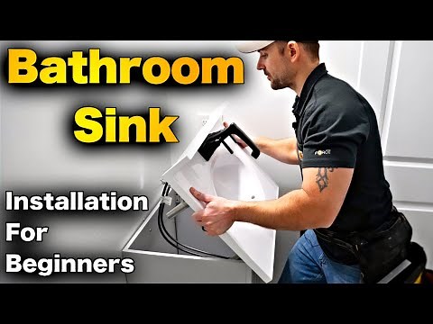 How To Install A Bathroom Sink (HOOKING UP BATHROOM SINK DRAIN)