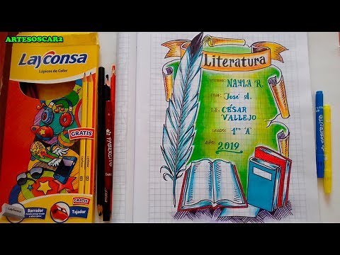 CARATULAS PARA LITERATURA Portadas para cuadernos