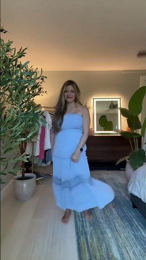 This flowy boho maxi dress with delicate lace trim is giving effortless summer vibes