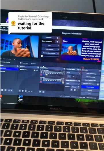 Setup Online Bible Template with OBS Tutorial
