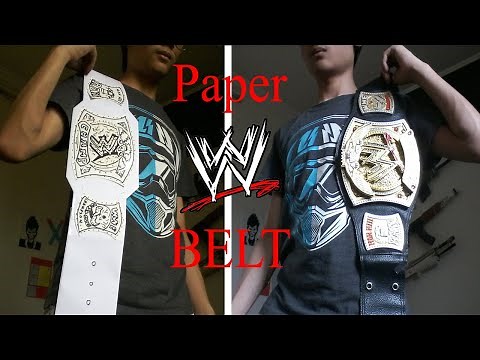 How to Make DIY PAPER WWE belt at home!