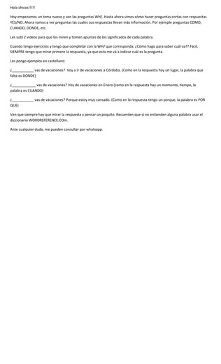 Wh questions worksheet for elementary