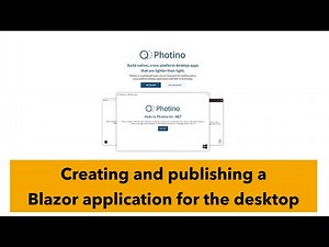 A desktop Blazor application