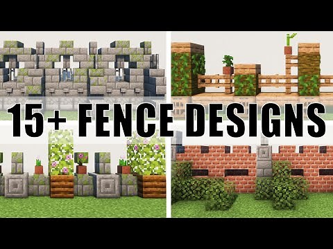 15+ Minecraft Designer Fences | Easy minecraft Fence Ideas Tutorial