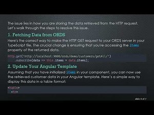 Connecting ORDS to Angular: A Step-by-Step Guide to Transforming JSON Data