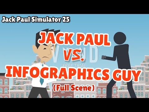 Jack Paul Simulator 25 - Jack Paul vs. Infographics Guy (Full Scene + Ending)