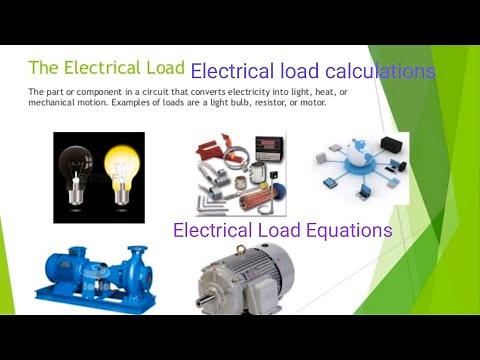 |How to Calculate Electrical load|Electrical load Equations and Formulae|