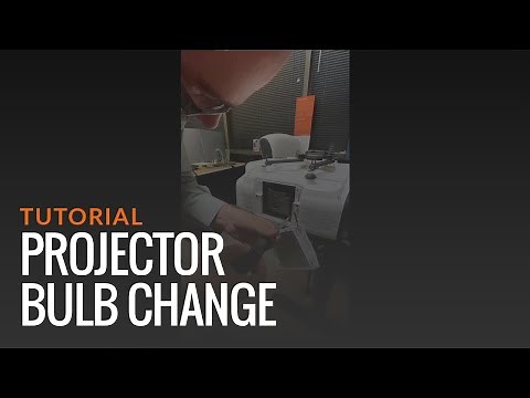 How to change projector bulb