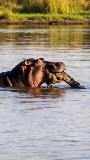 Hippos vs Crocodiles: The Battle for Survival
