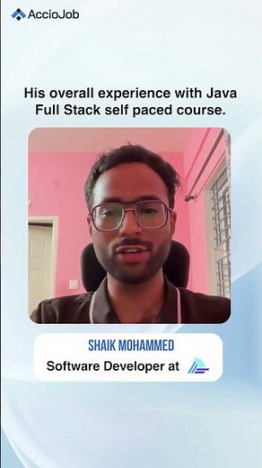 His overall experience with Java Full Stack self paced course