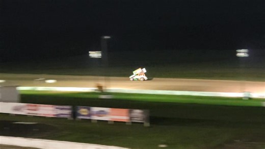 Sprint Cars up to speed on a dust free surface.✅️ | Devil's Bowl Speedway - West Haven, VT