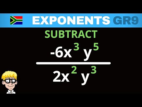 Grade 9 Exponents: Subtraction Rule