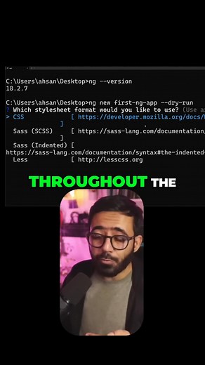 Create Your First Angular App in 60 Seconds! 🚀 Let's create your first Angular application using the Angular CLI. This quick tutorial covers installing the CLI, using the ng new command, and a pro tip: the --dry-run flag to preview your project files before creating them. Perfect for beginners! Master angular in 90 mins: https://www.youtube.com/watch?v=oUmVFHlwZsI Check out my new book on Amazon "Mastering Angular Signals": https://a.co/d/76XT2zB . . . #Angular #Tutorial #Coding #AngularCLI #An