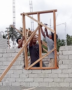 2M views · 7.4K reactions | How to install a wooden window frame | Andris Brick Art | Facebook