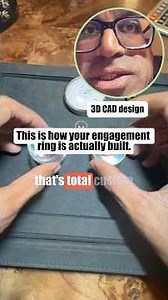 How We Design a Custom Engagement Ring | 3D CAD Breakdown #diamond