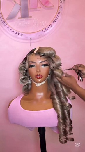 Chef kiss 💋 every time! Custom order for my client. Reach out to us to create your own custom wig. All wigs comes customized & styled just the way you want it. | Kay Kay - Custom Wigs & More