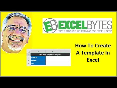 How To Create A Template In Excel