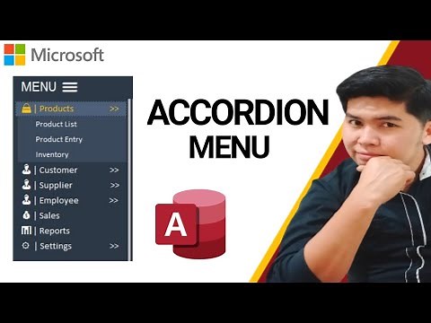 ACCORDION Menu in Microsoft Access