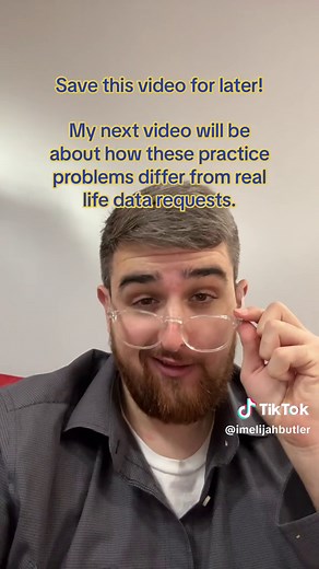 Here are three of my favorite websites to do SQL practice problems and practice for SQL coding tests. Did I mention they’re free? #dataanalyst #dataanalytics #datafromhome #dataanalysis #breakintotech #tech #techtok #coding #sql #sqlinterview #sqlinterviewquestion #learnsql #sqlpractice #learnsqlontiktok
