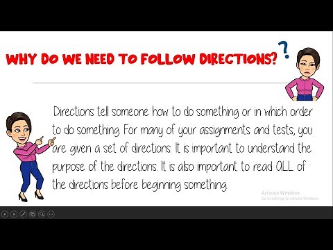 Following Directions