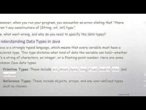 Understanding the Importance of Data Types in Java Programming