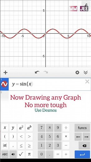 Draw ANY Graph in Seconds Using Desmos! 🔥 #Shorts