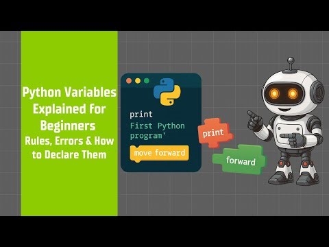 Python Variables Explained for Beginners | Rules, Errors & How to Declare Them