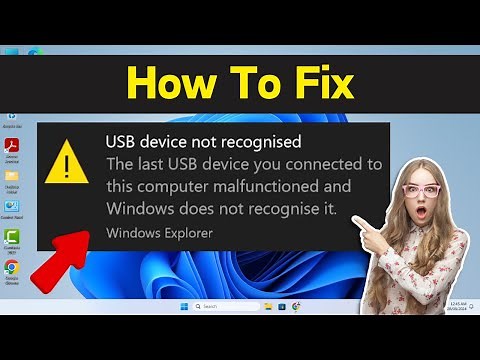 Fix USB Device not Recognized in Windows 11 | How to Solve USB device not recognized (Easy Way)